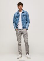 Men Argent Pepe Jeans Stanley Regular Jogger Pants 60J401101