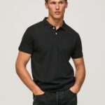 Men Black Pepe Jeans Logo T-Shirt 60J401086