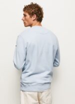 Men Bleach Blue Pepe Jeans Rounded Collar Cotton Jumper 60J40869 - Image 4