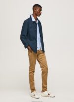 Men Camel Pepe Jeans Slim James Chino Trousers 60J401098