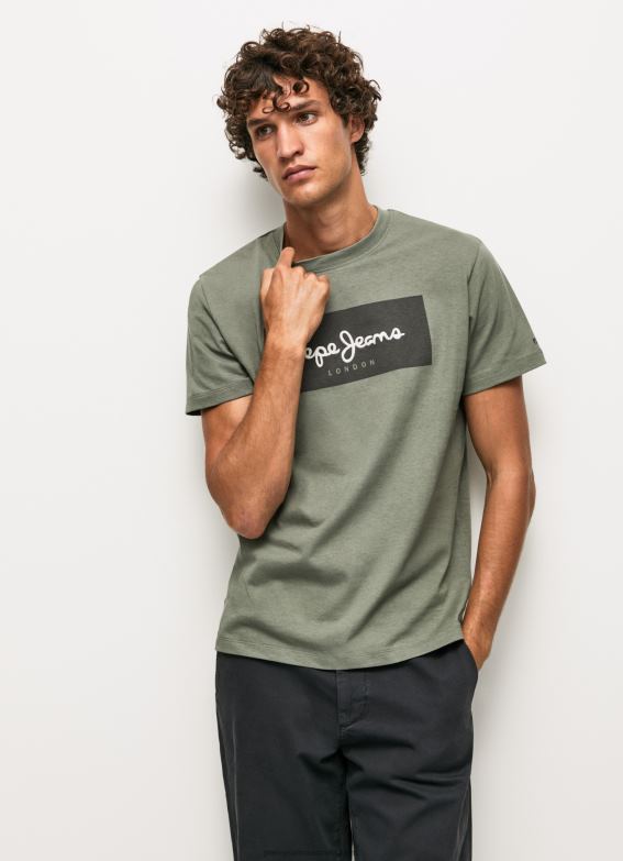 men_casting_pepe_jeans_embroidered_logo_cotton_t_shirt_60j40914.jpg Men Casting Pepe Jeans Embroidered Logo Cotton T-Shirt 60J40914 - Image 1