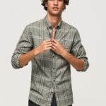 Men Casting Pepe Jeans Slim Fit Checked Shirt 60J401036