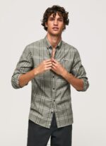 Men Casting Pepe Jeans Slim Fit Checked Shirt 60J401036