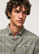 Men Casting Pepe Jeans Slim Fit Checked Shirt 60J401036 - Image 3