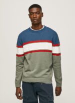 Men Casting Pepe Jeans Striped Print Cotton Jersey 60J40849