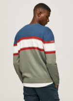 Men Casting Pepe Jeans Striped Print Cotton Jersey 60J40849 - Image 4