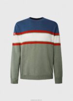Men Casting Pepe Jeans Striped Print Cotton Jersey 60J40849 - Image 5