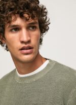 Men Casting Pepe Jeans Waffle Knit Cotton Jersey 60J40853 - Image 4