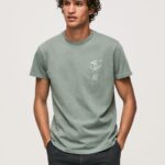 Men Casting Pepe Jeans Washed And Dyed Cotton T-Shirt 60J40925
