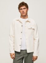 Men Denim Pepe Jeans Blake Relaxed Fit Denim Overshirt 60J401037