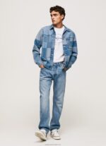 Men Denim Pepe Jeans Byron Midrise Relaxed Fit Jeans 60J40811