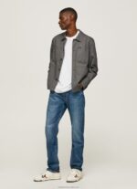 Men Denim Pepe Jeans Byron Midrise Relaxed Fit Jeans 60J40813