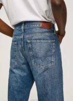 Men Denim Pepe Jeans Byron Midrise Relaxed Fit Jeans 60J40813 - Image 5