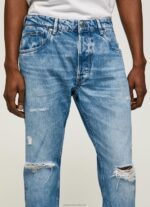 Men Denim Pepe Jeans Callen Midrise Relaxed Fit Jeans 60J40820 - Image 3