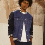 Men Denim Pepe Jeans Combined Fabric Jacket 60J40846