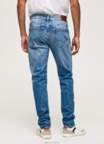 Men Denim Pepe Jeans Crane Midrise Slim Fit Jeans 60J40795 - Image 4