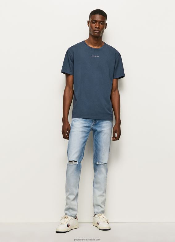 Men Denim Pepe Jeans Hatch Regular Midrise Slim Fit Jeans 60J40796 - Image 1