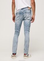 Men Denim Pepe Jeans Mason Midrise Skinny Fit Jeans 60J40792 - Image 4