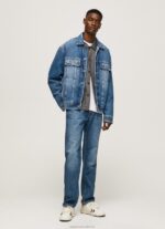 Men Denim Pepe Jeans Oversized Denim Jacket 60J40818 - Image 2