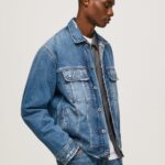 Men Denim Pepe Jeans Oversized Denim Jacket 60J40818