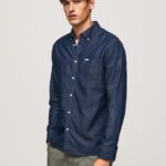 Men Denim Pepe Jeans Parton Denim Shirt 60J401035