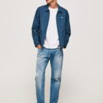 Men Denim Pepe Jeans Penn Dropped Rise Relaxed Fit Jeans 60J40810