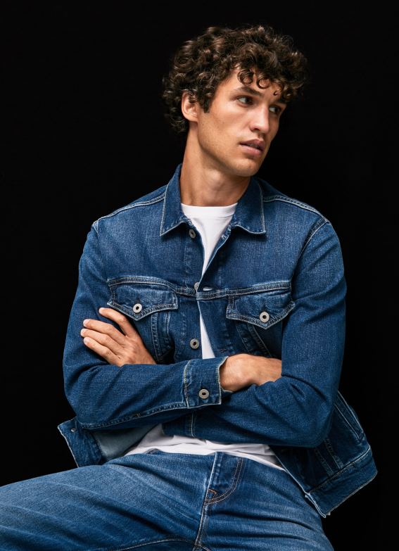 men_denim_pepe_jeans_regular_fit_denim_jacket_60j40823.jpg Men Denim Pepe Jeans Regular Fit Denim Jacket 60J40823 - Image 1