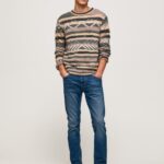 Men Denim Pepe Jeans Spike Midrise Regular Fit Jeans 60J40801