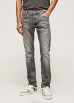 Men Denim Pepe Jeans Spike Midrise Regular Fit Jeans 60J40802 - Image 2