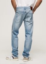 Men Denim Pepe Jeans Stanley Midrise Regular Fit Jeans 60J40807 - Image 4