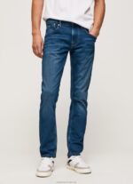 Men Denim Pepe Jeans Track Midrise Regular Fit Jeans 60J40804 - Image 2