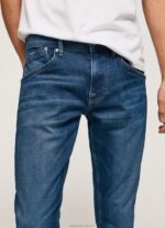 Men Denim Pepe Jeans Track Midrise Regular Fit Jeans 60J40804 - Image 3