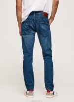 Men Denim Pepe Jeans Track Midrise Regular Fit Jeans 60J40804 - Image 4