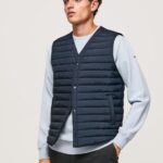 Men Dulwich Pepe Jeans Button Fastened Padded Waistcoat 60J40845