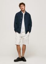 Men Dulwich Pepe Jeans Canvas Utility Jacket 60J40842 - Image 3