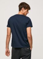 Men Dulwich Pepe Jeans Cotton T-Shirt With Brushes Logo 60J40932 - Image 4