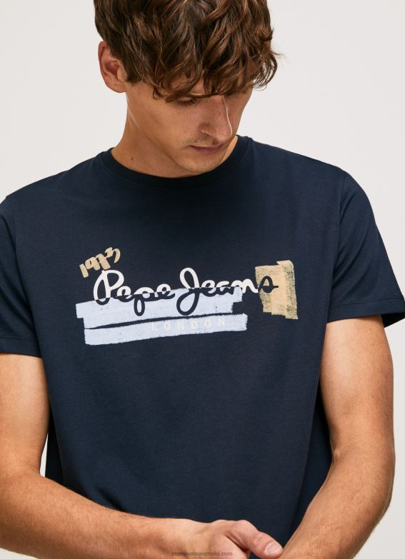 men_dulwich_pepe_jeans_cotton_t_shirt_with_brushes_logo_60j40932.jpg Men Dulwich Pepe Jeans Cotton T-Shirt With Brushes Logo 60J40932 - Image 1