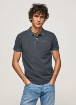 Men Dulwich Pepe Jeans Embroidered Logo Pique Polo Shirt 60J401097