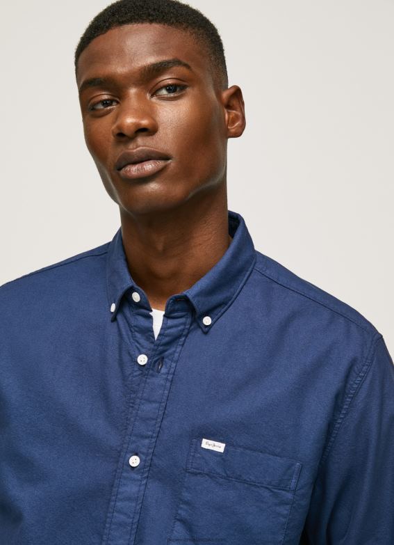 Men Dulwich Pepe Jeans Fabio Regular Fit Oxford Shirt 60J401025 - Image 3