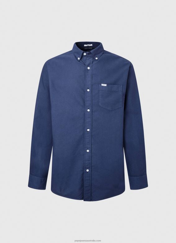 Men Dulwich Pepe Jeans Fabio Regular Fit Oxford Shirt 60J401025 - Image 5