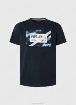 Men Dulwich Pepe Jeans Flag Print Cotton T-Shirt 60J40956 - Image 5