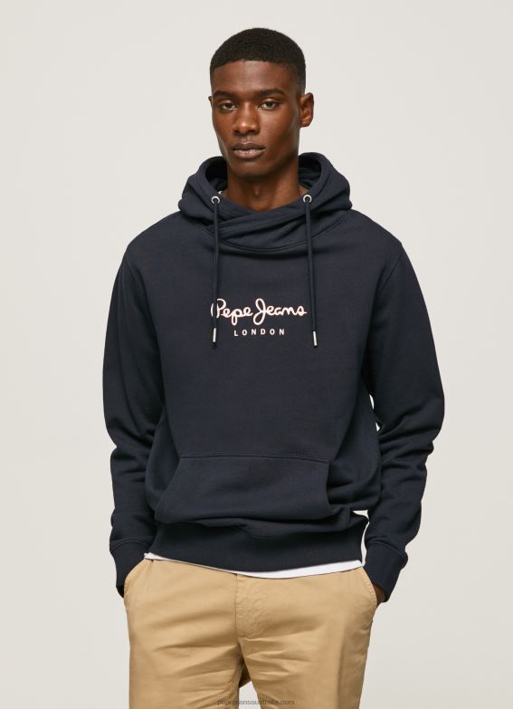 men_dulwich_pepe_jeans_high_density_logo_jumper_60j40902.jpg Men Dulwich Pepe Jeans High Density Logo Jumper 60J40902 - Image 1