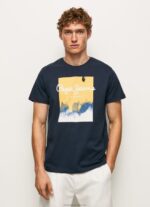Men Dulwich Pepe Jeans Logo Print T-Shirt 60J40979
