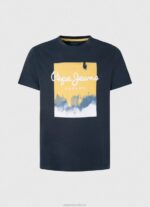 Men Dulwich Pepe Jeans Logo Print T-Shirt 60J40979 - Image 5