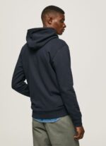Men Dulwich Pepe Jeans Logo Print Zipped Jumper 60J40905 - Image 4
