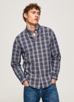 Men Dulwich Pepe Jeans Lynwood Regular Fit Checked Shirt 60J401033