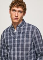 Men Dulwich Pepe Jeans Lynwood Regular Fit Checked Shirt 60J401033 - Image 3