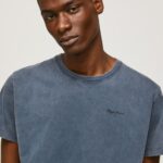Men Dulwich Pepe Jeans Printed Logo Cotton T-Shirt 60J40948