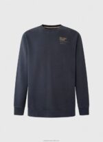 Men Dulwich Pepe Jeans Rounded Collar Cotton Jumper 60J40873 - Image 5