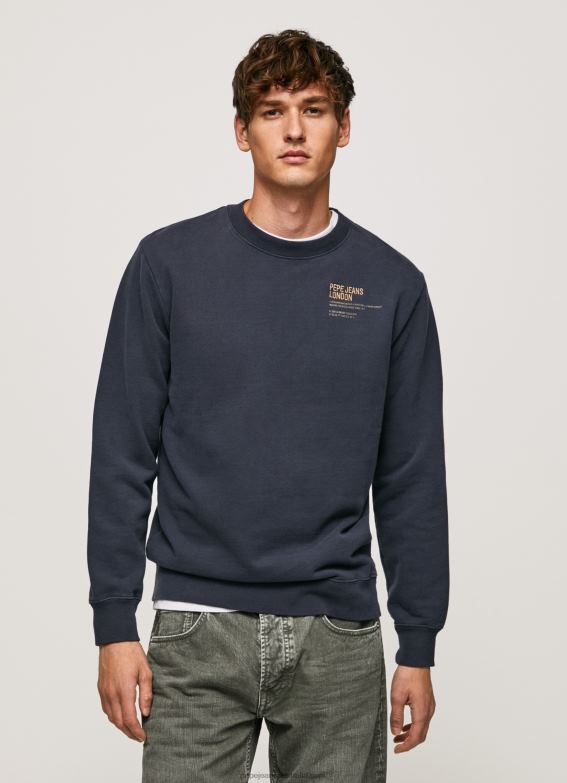 men_dulwich_pepe_jeans_rounded_collar_cotton_jumper_60j40873.jpg Men Dulwich Pepe Jeans Rounded Collar Cotton Jumper 60J40873 - Image 1